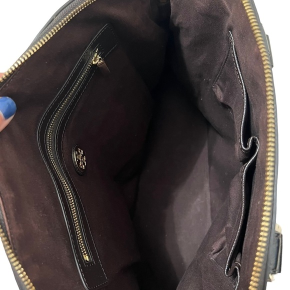 Tory Burch Women’s Robinson Printed Dome Purse - Picture 7 of 11